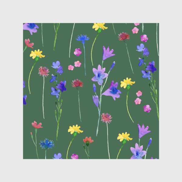 Скатерть «акварельные полевые цветы»