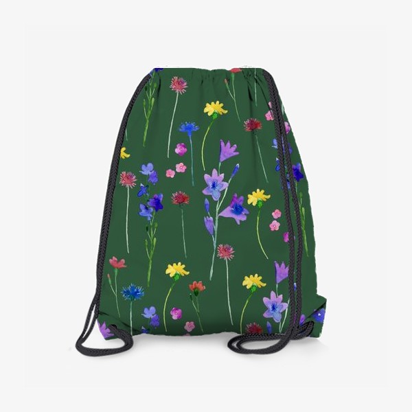 Рюкзак «акварельные полевые цветы»