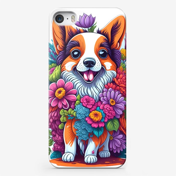 Чехол iPhone «Весёлый щенок»