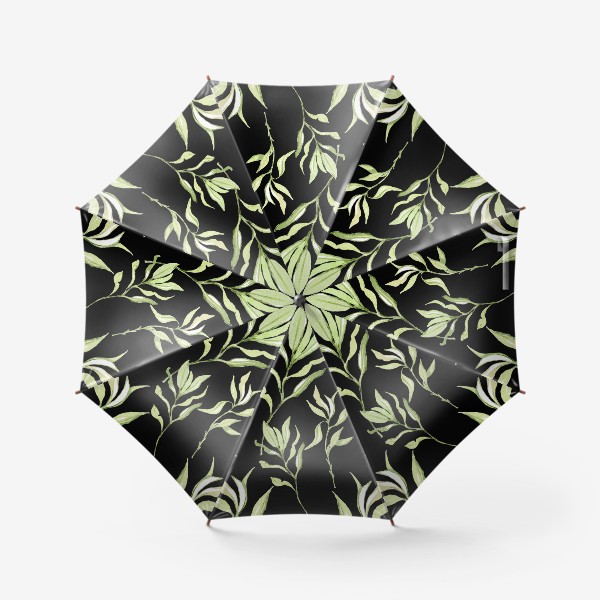 Зонт «зелёные веточки»