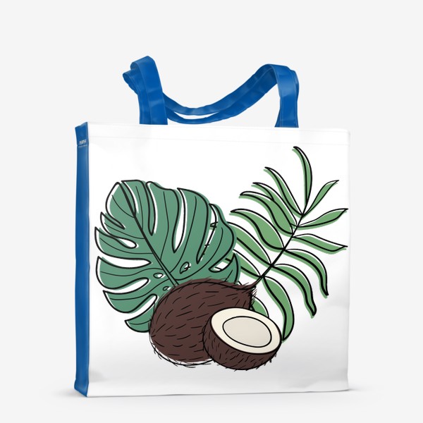 Сумка-шоппер «Кокос и тропические листья»