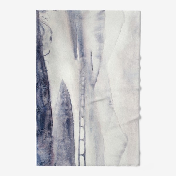 Полотенце «Туманный пейзаж с мостом»