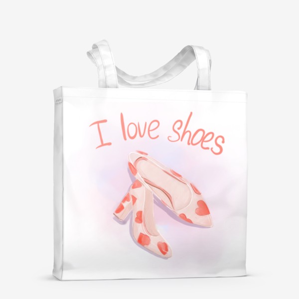 Сумка-шоппер «I love shoes »