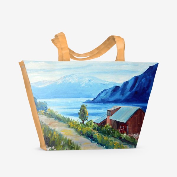 Пляжная сумка «Норвежские истории. Фьорд.»
