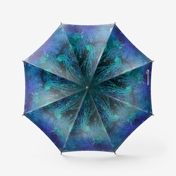 Зонт «Под водой. Абстракция. Чернила.»