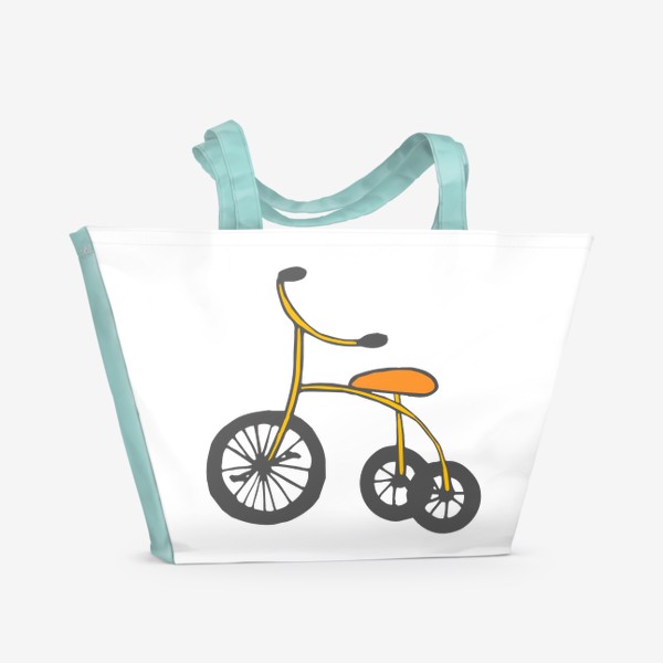 Пляжная сумка «велосипед трехколесный»