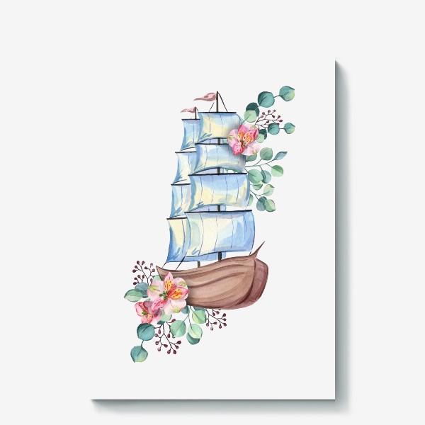 Холст «Корабль с эвкалиптом»