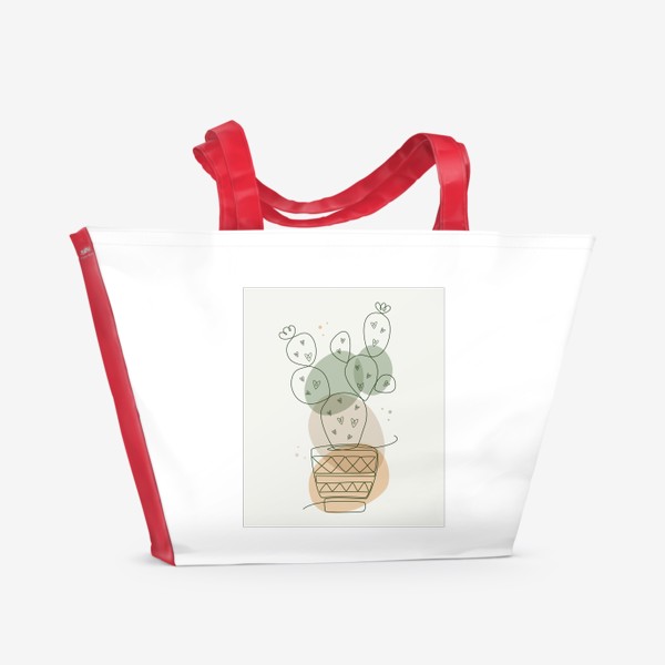 Пляжная сумка «Модный кактус 2»