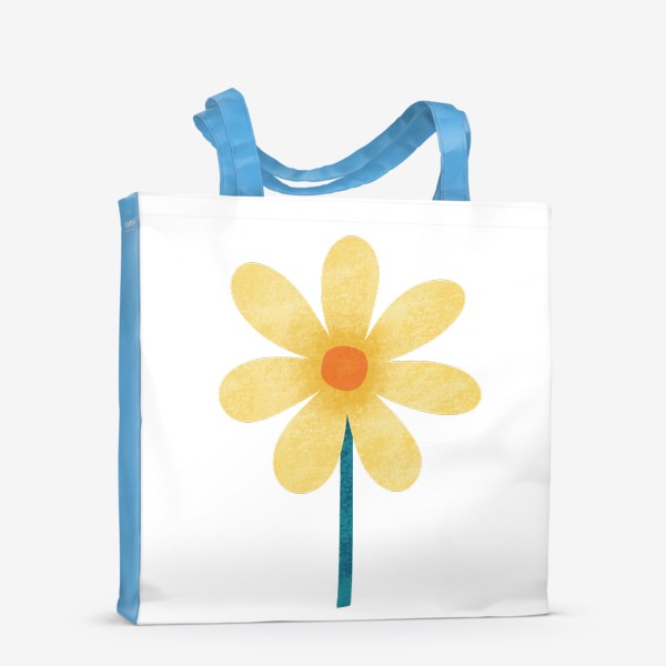 Сумка-шоппер «Желтый цветок Принт с желтым цветком»