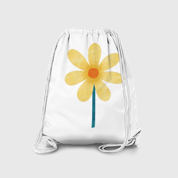 Рюкзак «Желтый цветок Принт с желтым цветком»