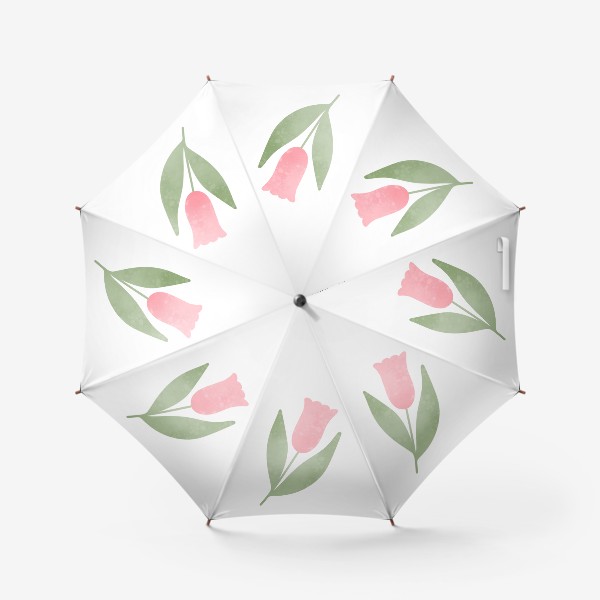 Зонт «Тюльпан Принт с розовым тюльпаном»