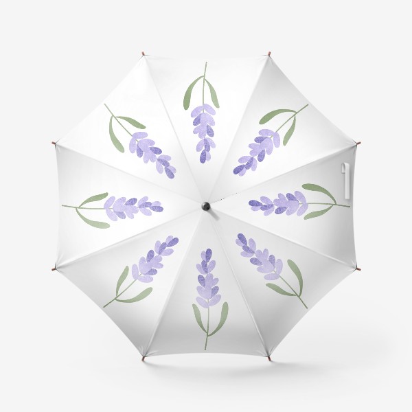 Зонт «Лаванда Принт с цветком лаванды Иллюстрация с лавандой»