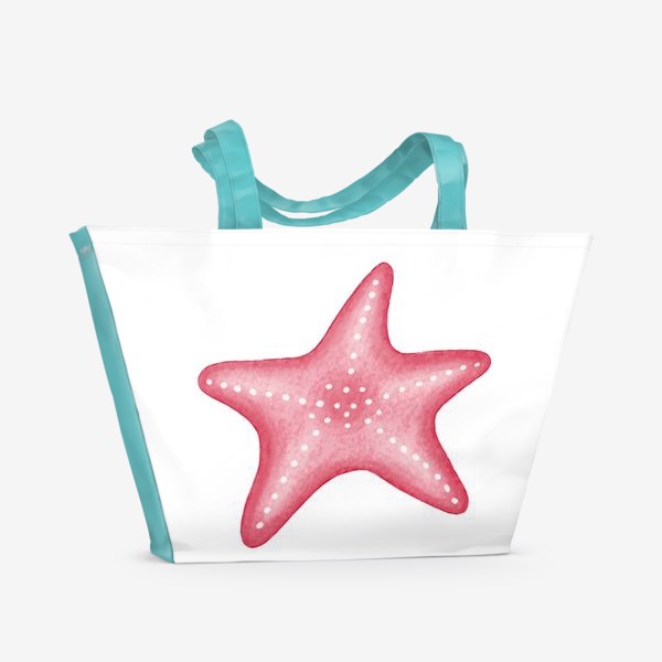 Пляжная сумка «Морская звезда. Море. Лето.»