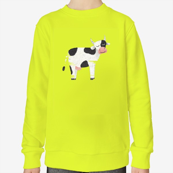 Свитшот «Принт с коровой Корова Милая коровка»