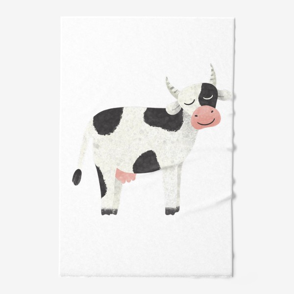 Полотенце «Принт с коровой Корова Милая коровка»