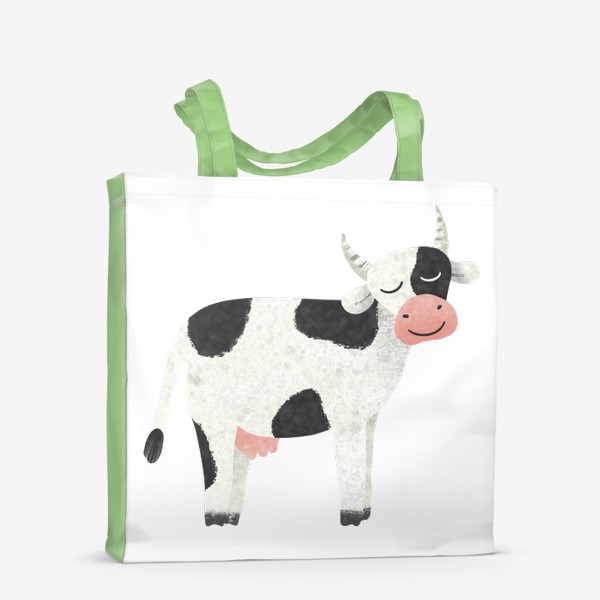 Сумка-шоппер «Принт с коровой Корова Милая коровка»
