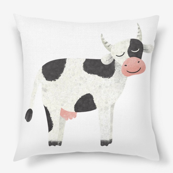Подушка «Принт с коровой Корова Милая коровка»