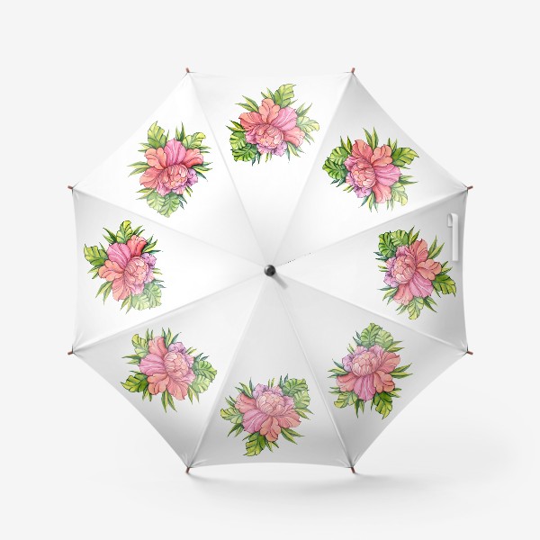 Зонт «Акварельная роза»