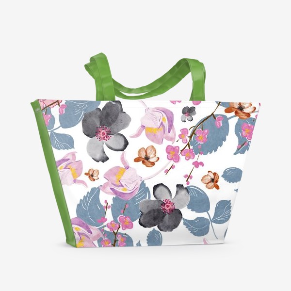 Пляжная сумка «японский сад »