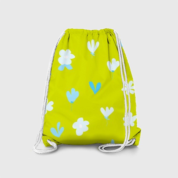 Рюкзак «цветы дудл на жёлтом»