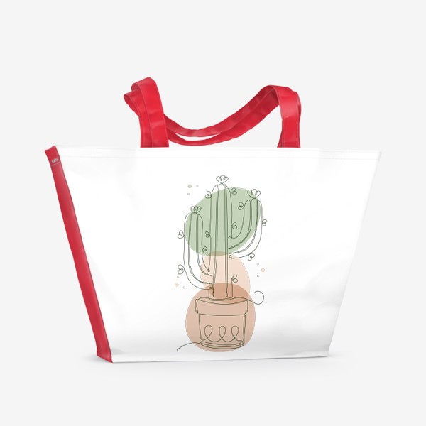 Пляжная сумка «Модный кактус 3»