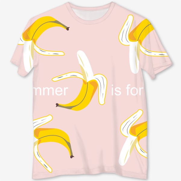 Футболка с полной запечаткой «Лето для тебя, Бананы»