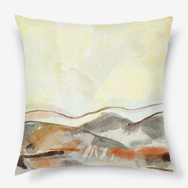 Подушка «пейзаж с холмами»