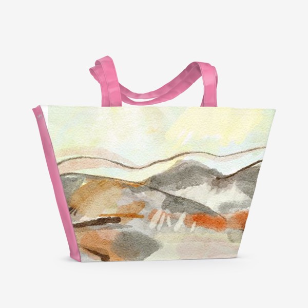Пляжная сумка «пейзаж с холмами»