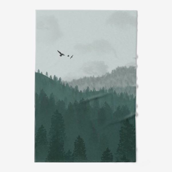 Полотенце «Туманные горы и лес»