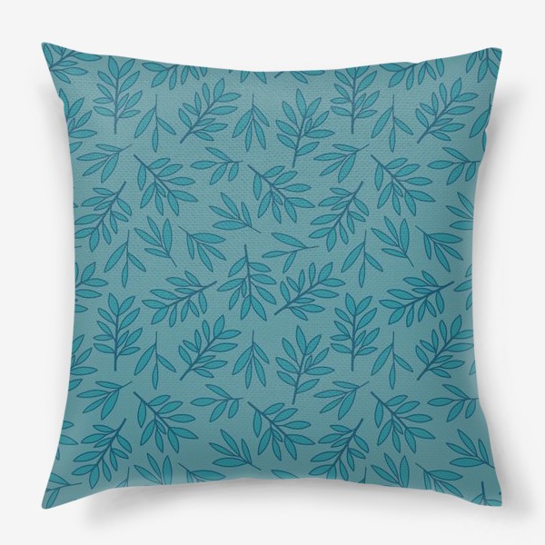 Подушка «Пальмовые листья Принт с листьями»