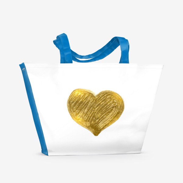 Пляжная сумка «Золотое сердце»