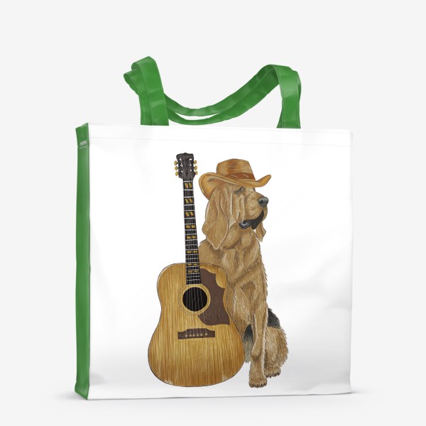 Сумка-шоппер «Собака с гитарой»