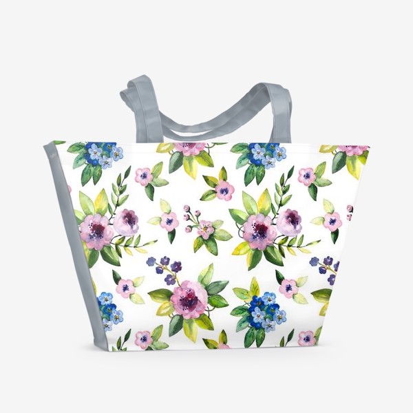 Пляжная сумка «Цветочная нежность 2»