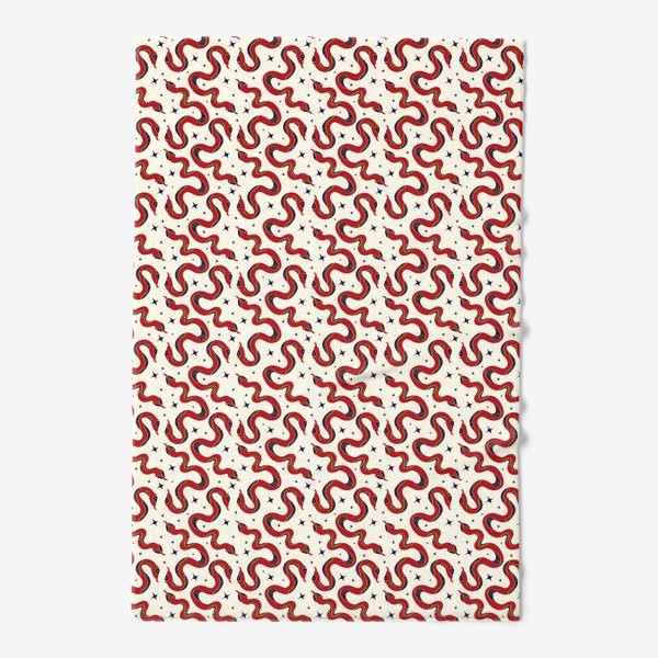 Полотенце «Красные змеи »