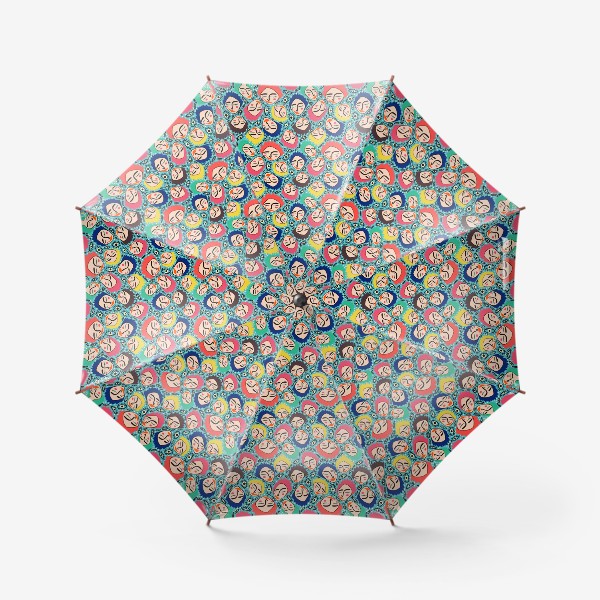 Зонт «забавные лица »