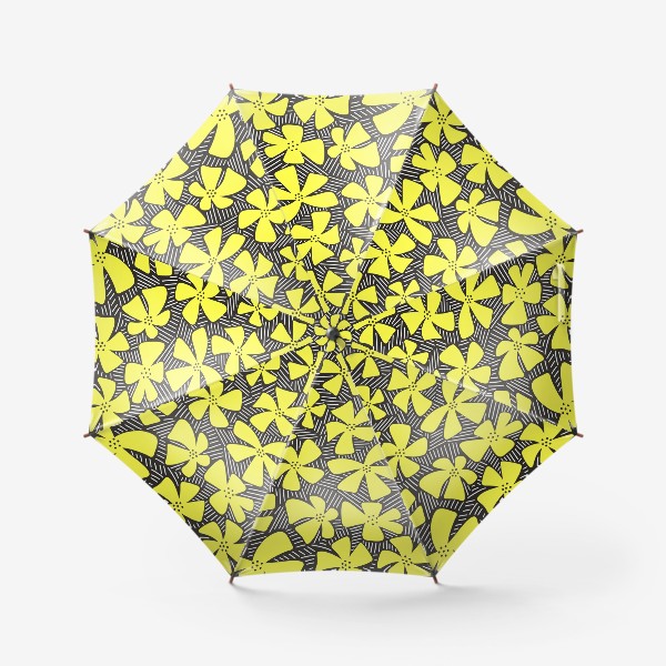 Зонт &laquo;Летний паттерн с желтыми цветами&raquo;