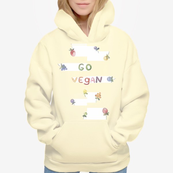 Худи «Go vegan»