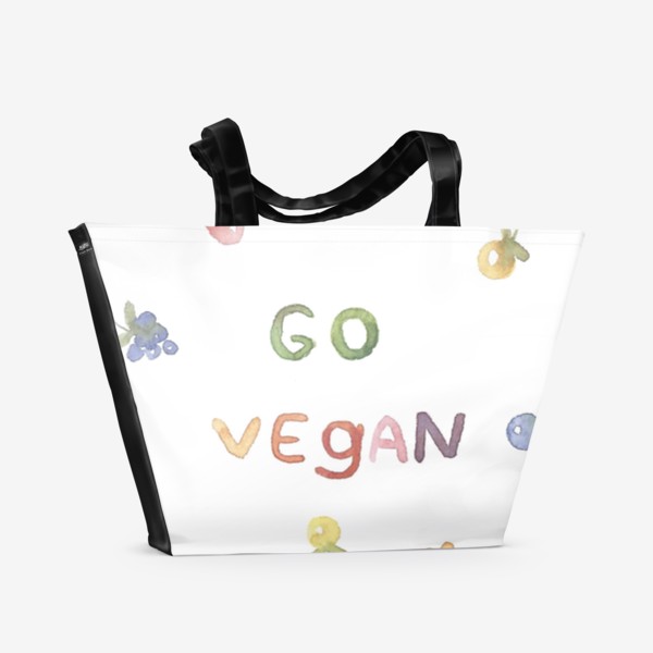 Пляжная сумка &laquo;Go vegan&raquo;