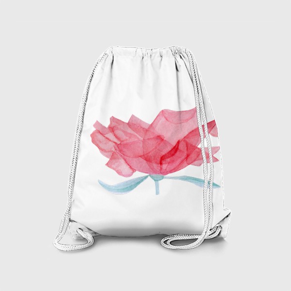 Рюкзак «Акварель Прозрачный цветок розы»