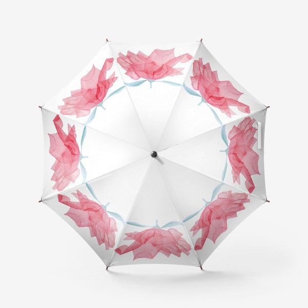 Зонт &laquo;Акварель Прозрачный цветок розы&raquo;
