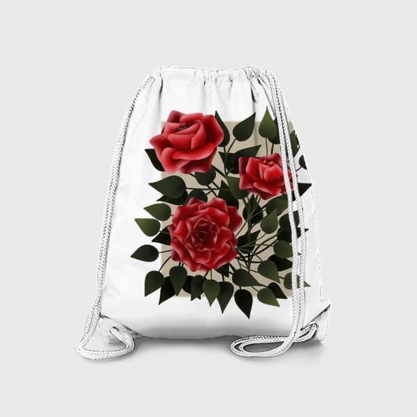 Рюкзак «Розы с листьями»