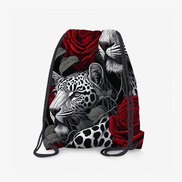 Рюкзак «Леопарды и розы»