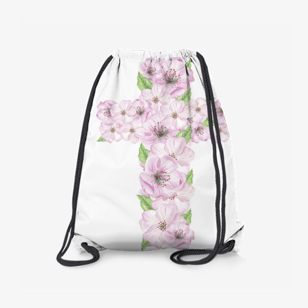 Рюкзак «Крест, цветы вишни»