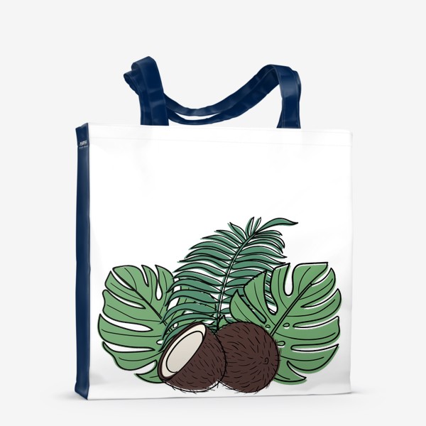 Сумка-шоппер &laquo;Кокос и пальмовые листья&raquo;