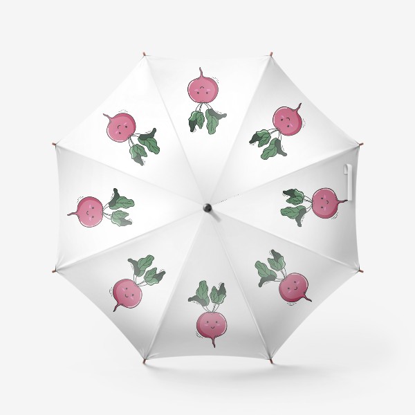 Зонт «Свекла в дудл стиле»