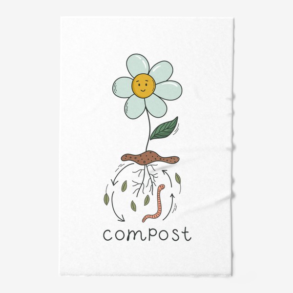 Полотенце «Compost. Тема экологии»