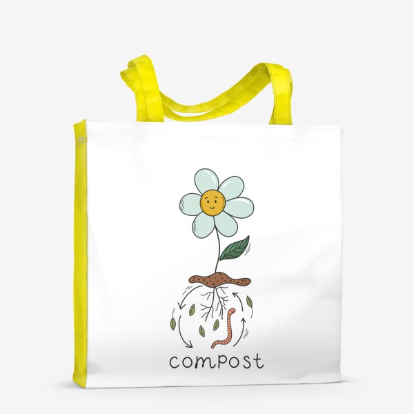 Сумка-шоппер «Compost. Тема экологии»