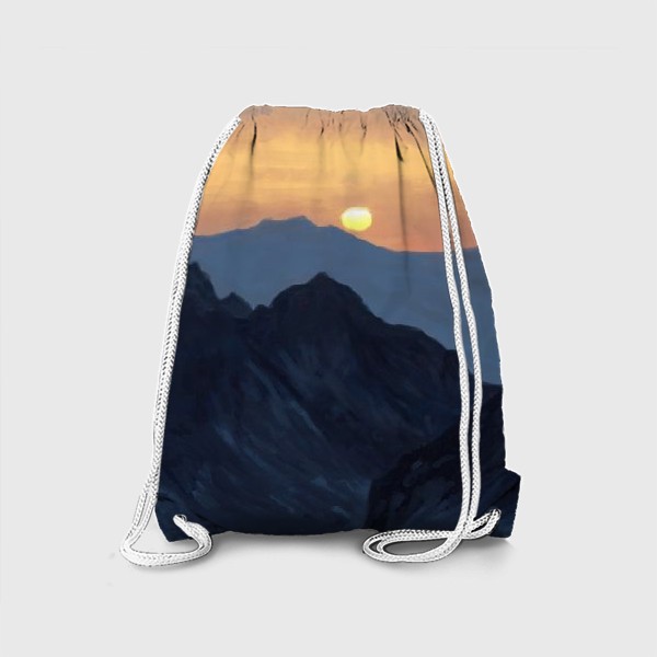 Рюкзак «Закат в горах. Горные вершины»
