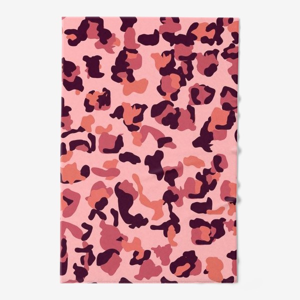 Полотенце «Розовый леопардовый паттерн»