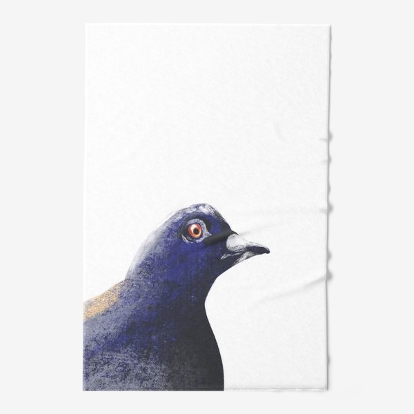 Полотенце «Пастельная нарисованная вручную иллюстрация городской птицы. Голубь, скетч»